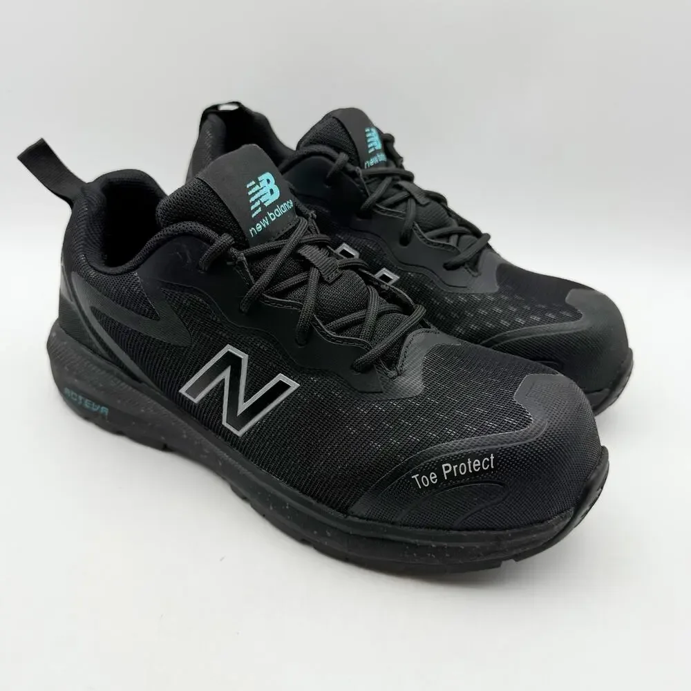New Balance Womens Logic Work EH SR Sneakers US 6.5 EU 41.5 Black Leather CT EUC